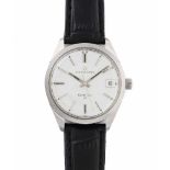 Eterna Matic Kontiki 10Runde, automatische Armbanduhr 60er Jahre in Edelstahlgehäuse. Boden
