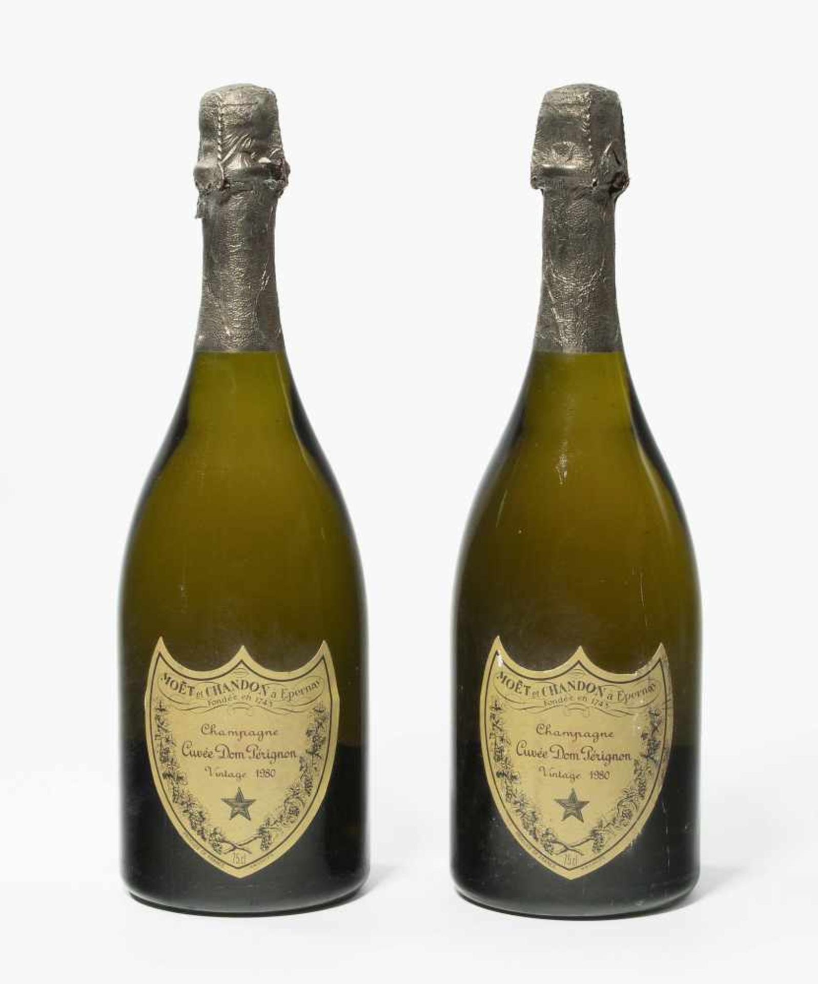 Dom Perignon1980 Vintage. Brut. Moet&Chandon. 2 Flaschen.