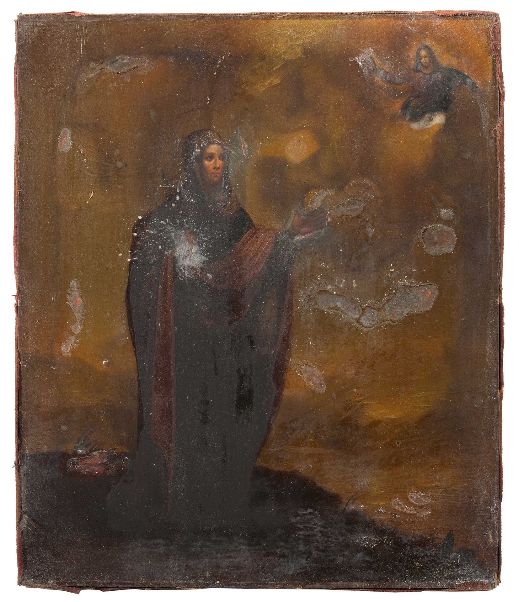 Hl. Anna mit vergoldetem Silberoklad in Kiyot - Bild 3 aus 3