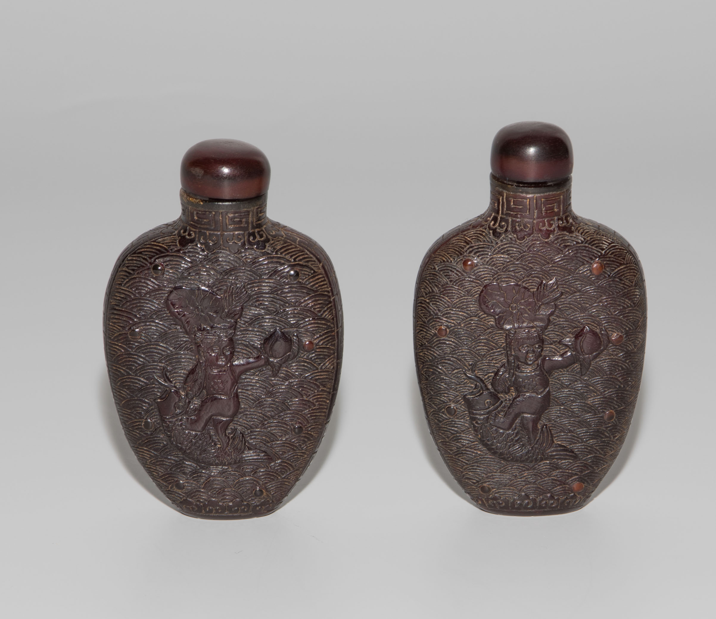 1 Paar Snuff Bottles - Bild 4 aus 7