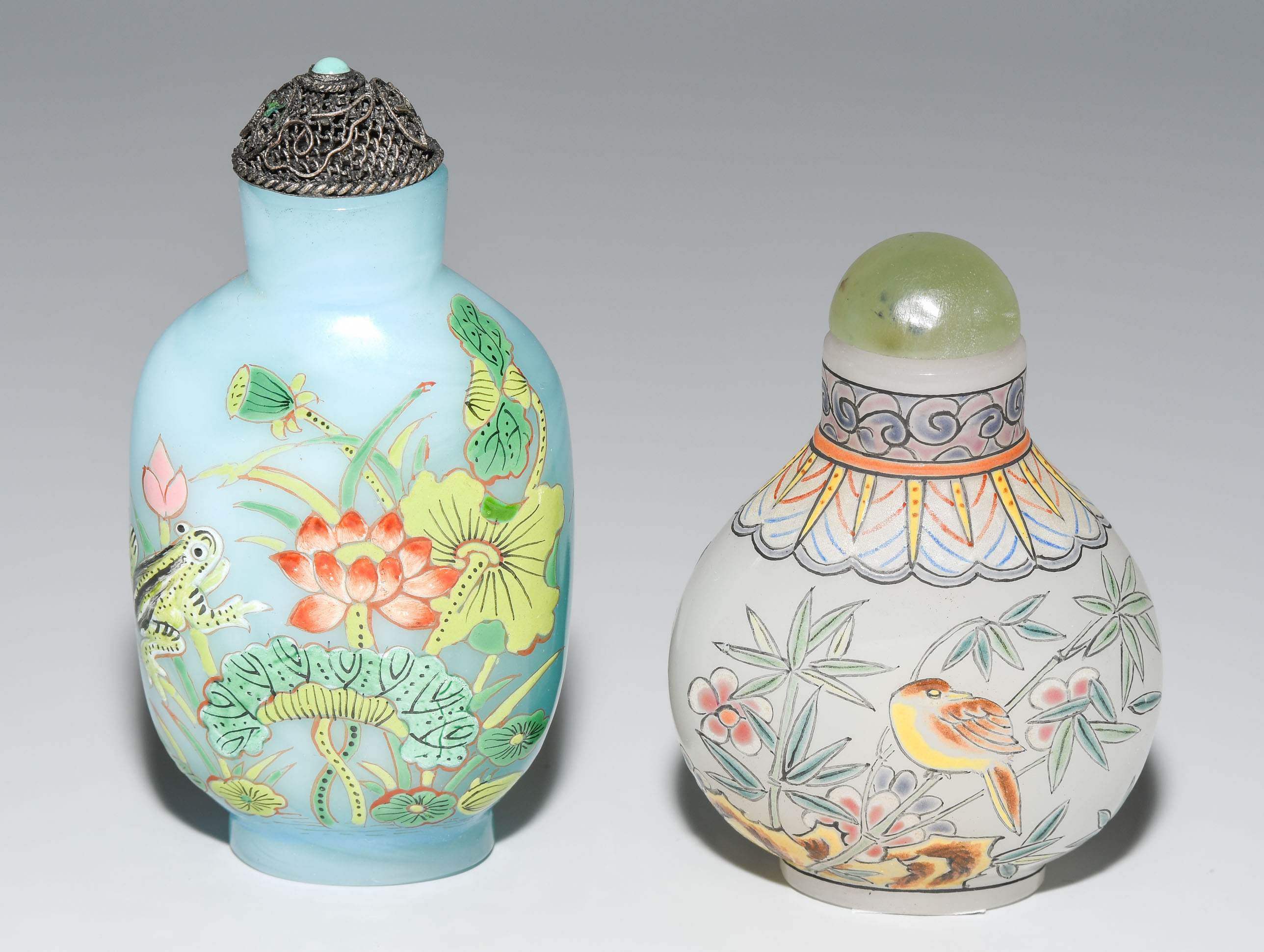 Lot: 2 Glas-Snuff Bottles - Bild 2 aus 8