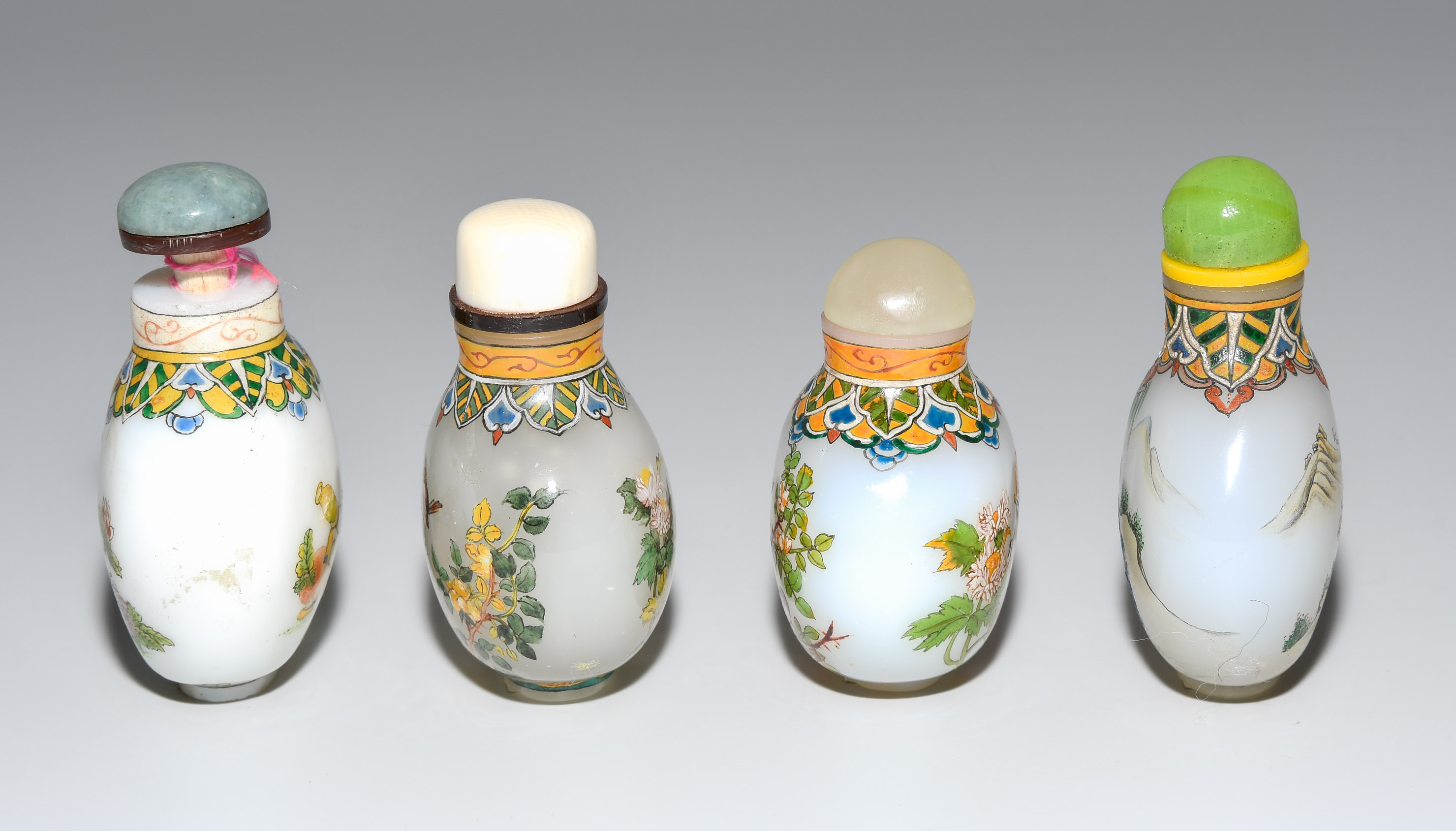 Lot: 4 Glas Snuff Bottles - Bild 3 aus 8