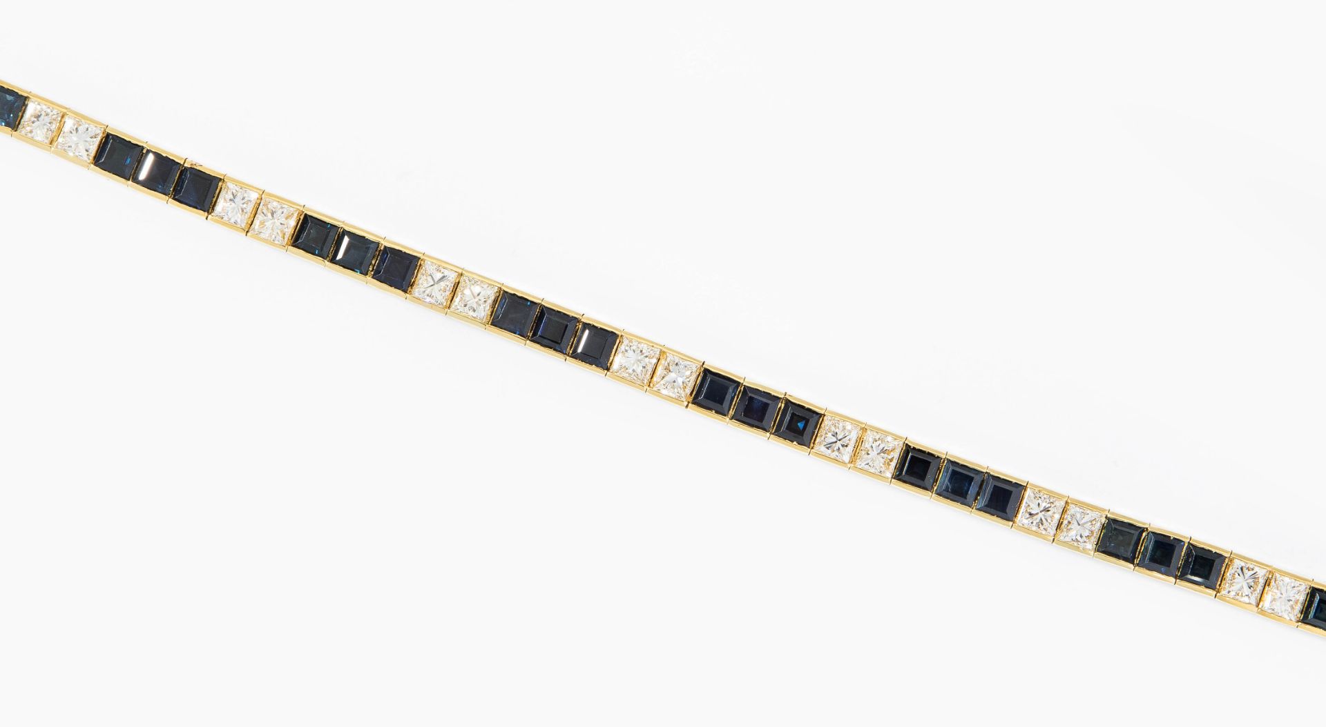 Saphir-Diamant-Bracelet