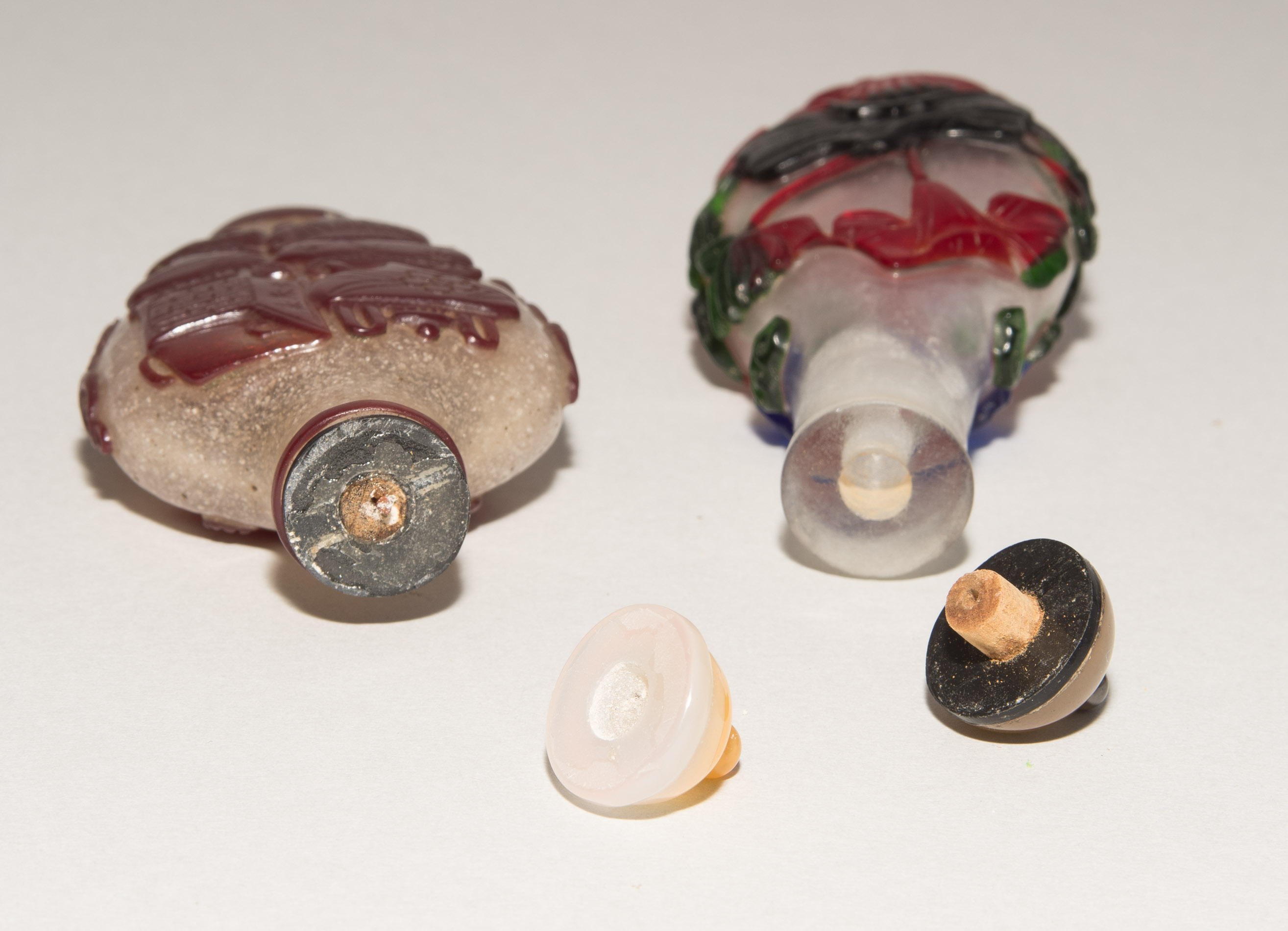 Lot: 5 Überfangglas Snuff Bottles - Bild 15 aus 23