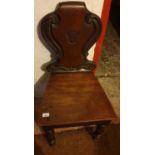 A 19th Century Mahogany Hall Chair.