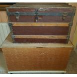 A 19th Century Blanket Chest along with a 19th Century Pine Chest.