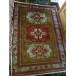A Persian village Rug with all over decoration.