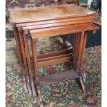 A really good Quartetto Nest of Mahogany Tables.