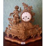 A late 19th Century Mantle Clock.