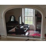 A 19th Century Arch Top Mirror. 96 x 66cm.