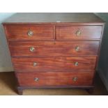 A Georgian Mahogany Chest of Drawers. 107 x 56 x 104cm.