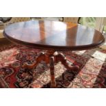 A 19th Century mahogany oval centre Table, 152x x120cms.