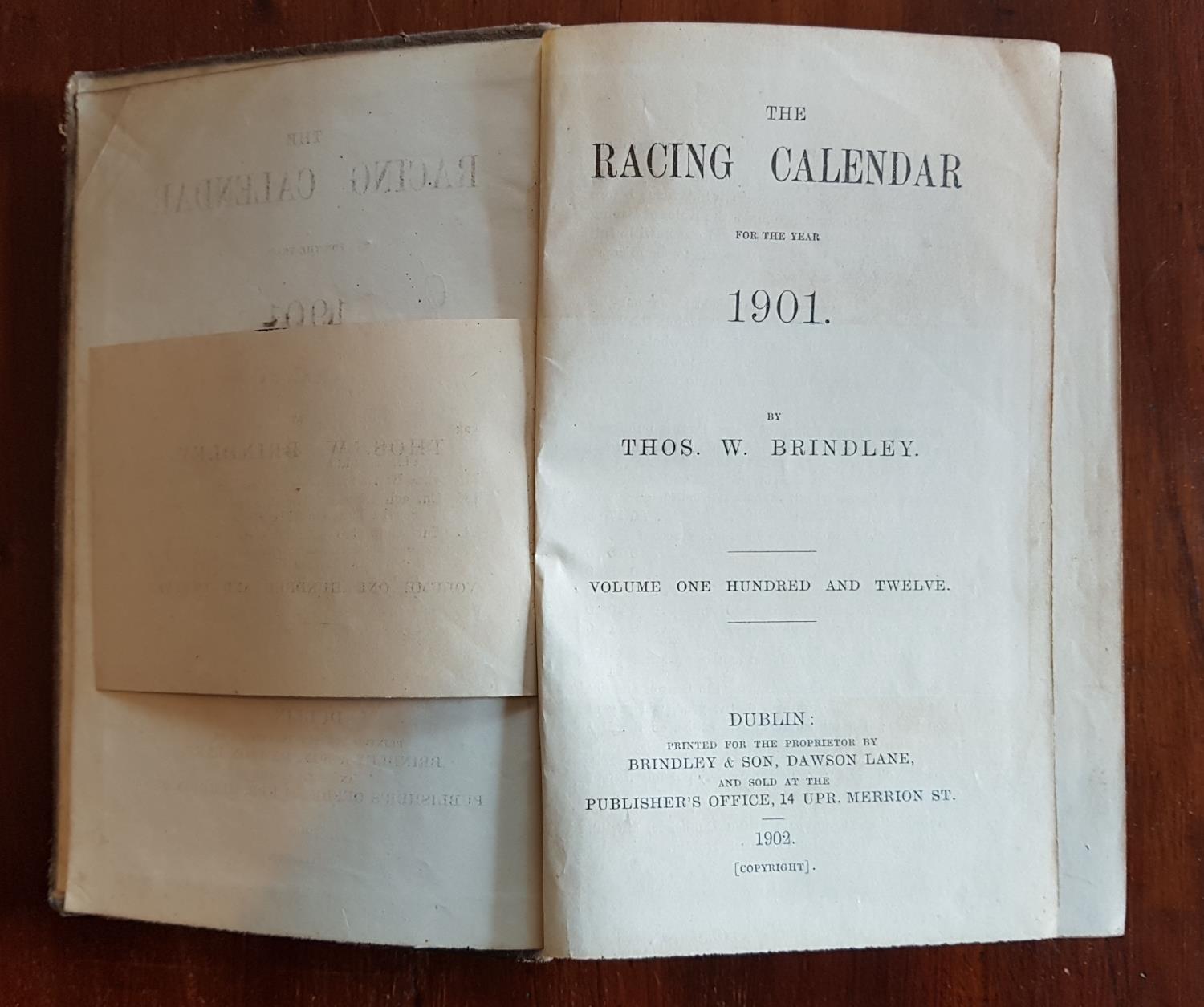 Racing calendars from 1897, 1898 and 1901. McCalls Racing Chronicle, 1915. St. Petersburgh, A - Image 11 of 11