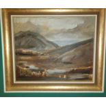 A 20th Century Oil on Canvas of a West of Ireland scene. Signed D Phelan. 55 x 44 cm.