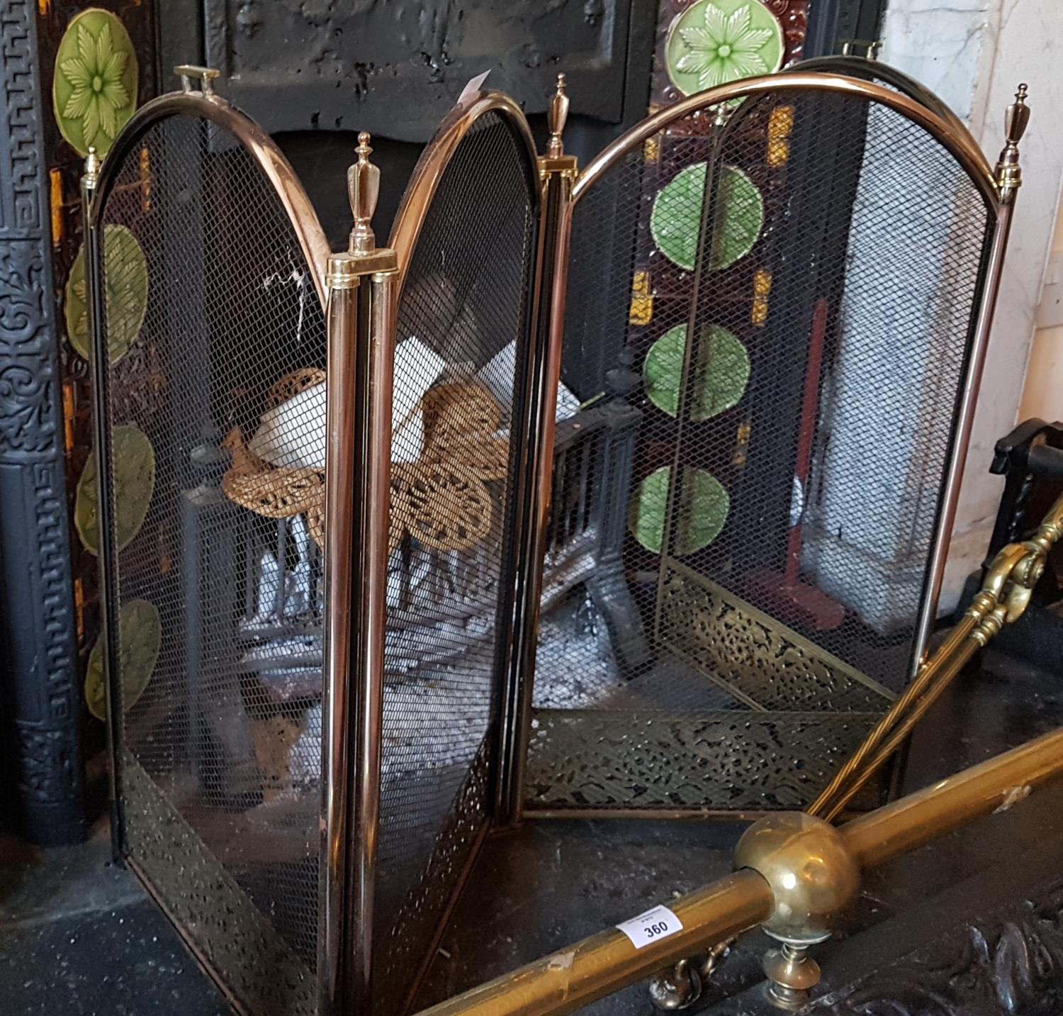 Withdrawn: A 19th Century cast iron Skillet and a Firescreen. - Image 3 of 3