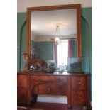 A really good 19th Century Timber Gilt Overmantle Mirror with bamboo effect mouldings. Circa 1880-