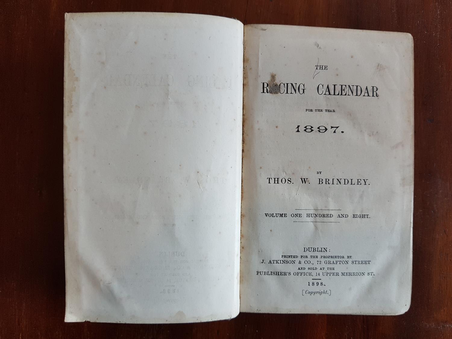 Racing calendars from 1897, 1898 and 1901. McCalls Racing Chronicle, 1915. St. Petersburgh, A - Image 7 of 11