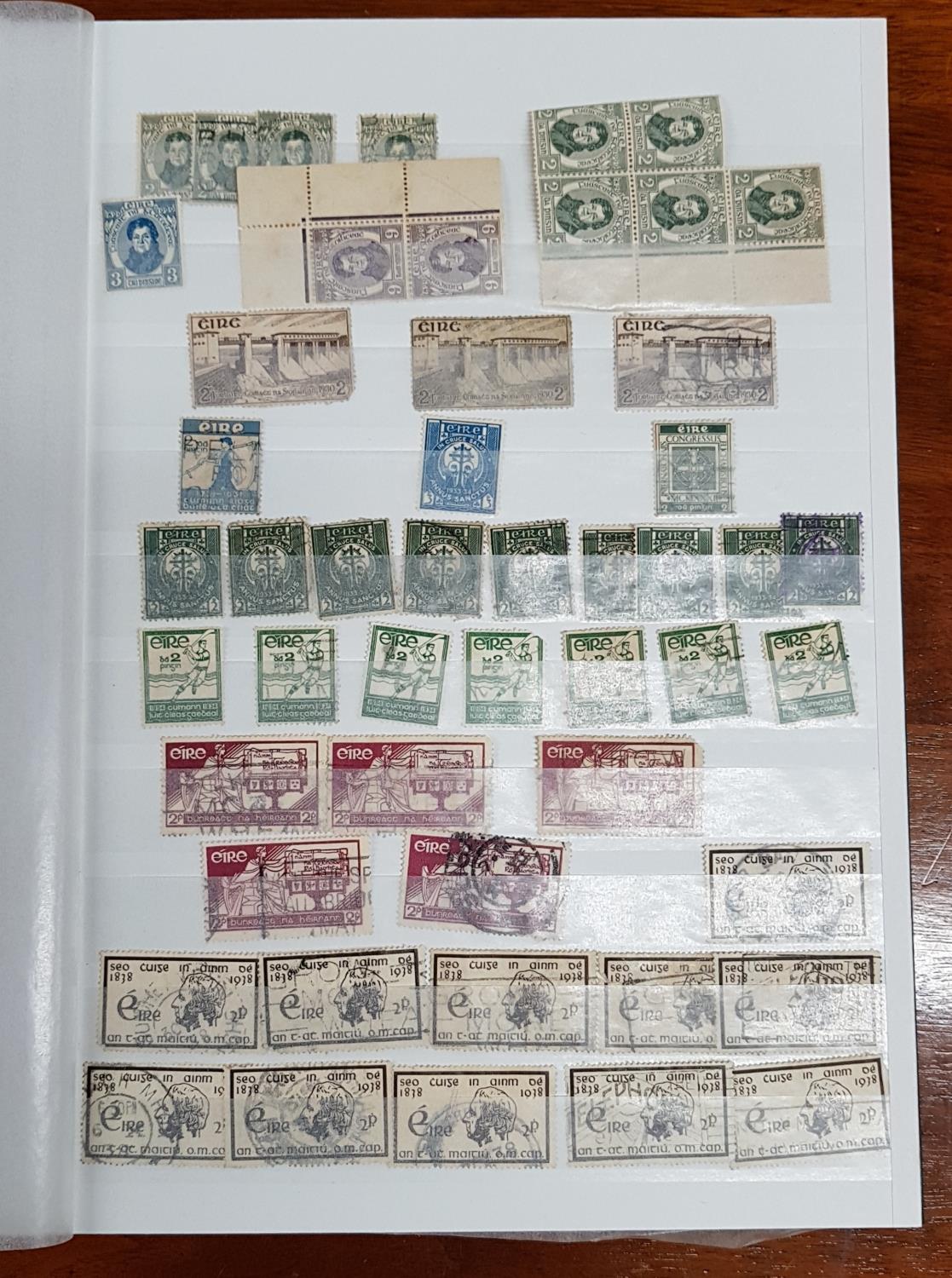 A Stock Book containing Stamps from Ireland from 1922 - 1967 including early sheetlets. - Image 4 of 5