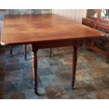 A Georgian Mahogany Economy Dining Table. 196 x 115 cms.