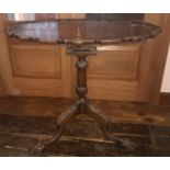 A 19th Century Pie Crust Scalloped Edge Centre Table.