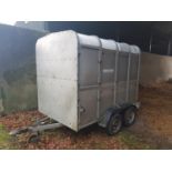 An Ifor Williams Cattle Twin Axle Trailer. 8 x 5.