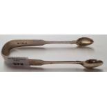 An Irish Silver Sugar Tongs. 1818 James Brady.