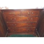 A Georgian Mahogany Chest of Drawers.