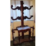 A really good 19th Century Tree of Life Hall Stand with marble top. 122 L x 36 W x 212 H cm.