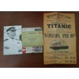A quantity of Memorabilia related to the Titanic. Most replica.