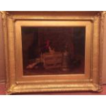 Francis Pilkington. 19th Century. The Golden Casket. An Oil on Canvas in its original frame with a