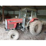 Withdrawn: A Massey Ferguson 390T. Tyres 50% with 2 w/d, hiline+ cab. 1994.