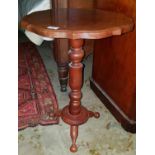 A modern Mahogany Wine Table 46 cms diameter.