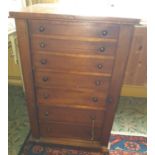 A 19th Century Mahogany Wellington style Chest.