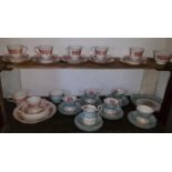 A really good part Royal Albert Enchantment pattern Teaset (1 cup missing) along with a Colclough