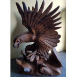 A really good hand carved Timber Eagle.