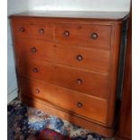 A 19th Century Mahogany Chest of Drawers. 120 x 50 x 113cm.