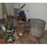 A quantity of 19th Century and later Oil Lamps.