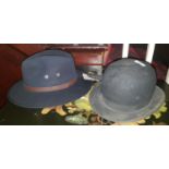 A quantity of Vintage Hats to include Bowler Hats.