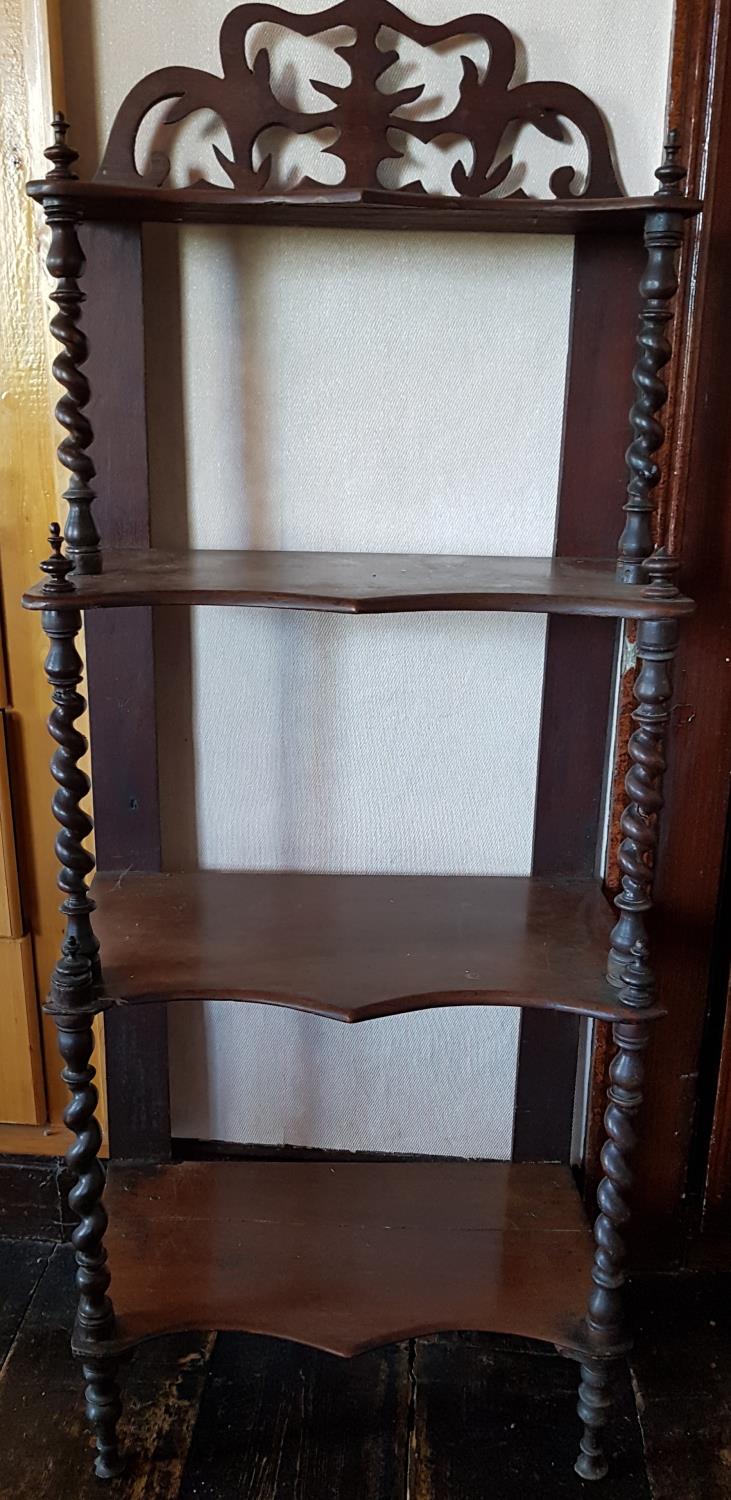 A 19th Century Rosewood Four Tier Whatnot.