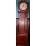 A 19th Century white dial Longcase Clock by O'Neill of Carlow on face 196cms.