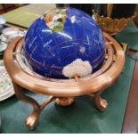 A Pietra Dura style Globe.