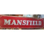 A Vintage Mansfield Enamel Sign.