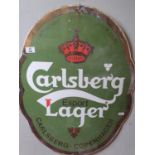 An Enamel Carlsberg Lager Sign.