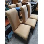 A set of eight upholstered Restaurant Chairs.