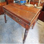 A 19th Century Pitch Pine Draftsman Desk.