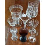 A collection of eight 18th and 19th Century Glasses