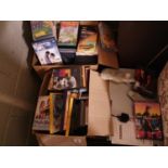 A large quantity of D.V.Ds and V.H.S. tapes etc.