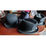 A quantity of Vintage Hats to include Bowler Hats.