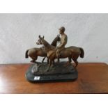 A 19th Century Casting of Race Horses H 33 cms.