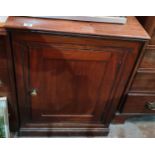 A 19th Century Mahogany single door Side Cabinet. W 25.5 x D 22 x H 34 inches.